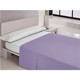 Drap Happy Home MIX COLORS Lila Gran lit 2 persones