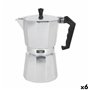 Cafetière Italienne Quttin 12 Tasses Aluminium (6 Unités)