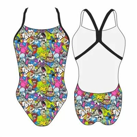 Maillot de bain femme Turbo 'Energy' Loki-Comic Rose