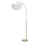 Lampadaire Blanc Doré Métal Plumes 60 W 220-240 V 68 x 40 x 175 cm