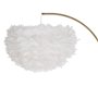 Lampadaire Blanc Doré Métal Plumes 60 W 220-240 V 68 x 40 x 175 cm