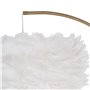 Lampadaire Blanc Doré Métal Plumes 60 W 220-240 V 68 x 40 x 175 cm