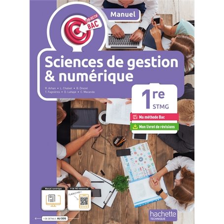 Objectif Bac Sciences de gestion et Numérique 1re STMG (manuel) - éd. 2024