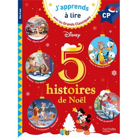 Disney - 5 histoires de Noël CP niveaux 1