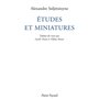 ETUDES ET MINIATURES