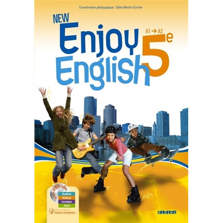 New Enjoy English - Anglais 5e - Manuel + DVD-rom