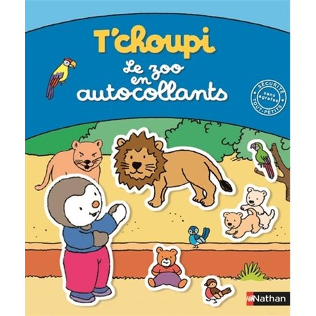 T'choupi le zoo en autocollants