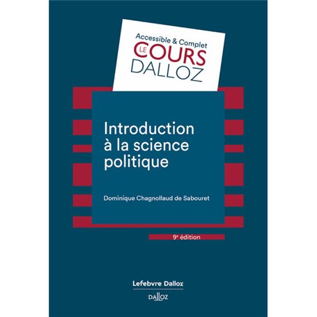 Introduction à la science politique. 9e éd.