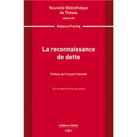 La reconnaissance de dette. Volume 233