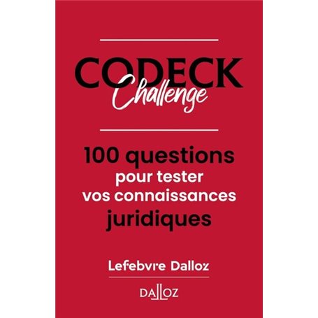 CoDeck Challenge - 100 cartes juridiques et ludiques