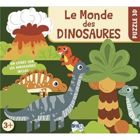 Coffret puzzle 3D - Le monde des dinosaures