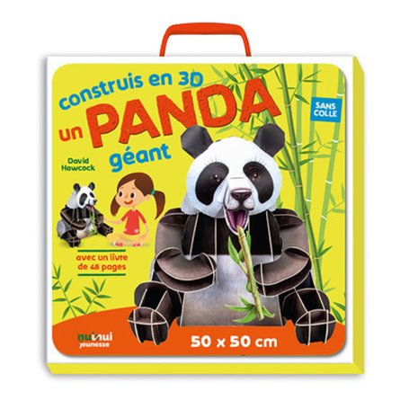 Construis en 3D un panda geant