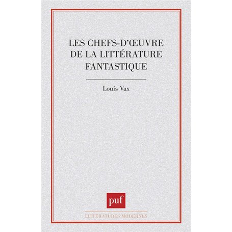 Chefs-d'oeuvre littérat. fantastique