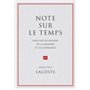 Note sur le temps