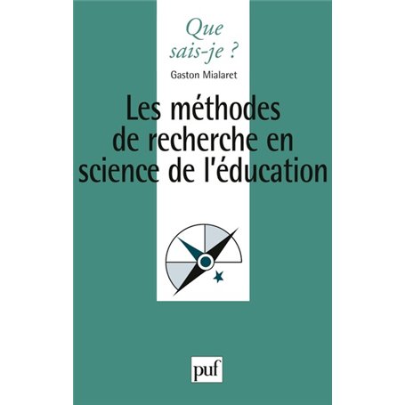 Les méthodes de recherche en sciences de l'éducation