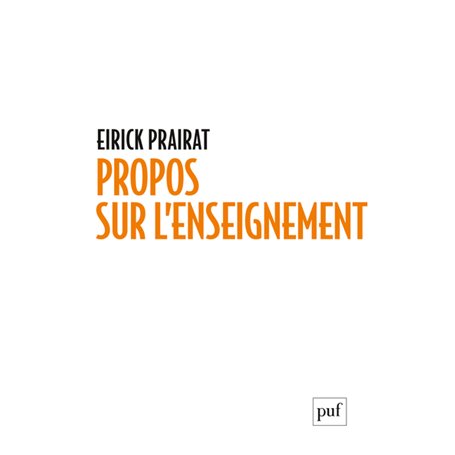 Propos sur l'enseignement