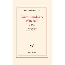 Correspondance générale