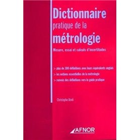 Dictionnaire pratique de la métrologie