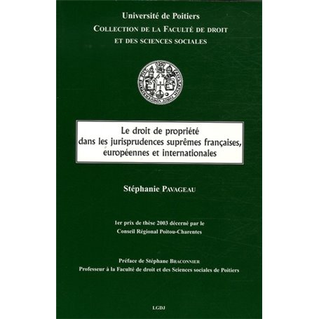 LE DROIT DE PROPRIÉTÉ DANS LES JURISPRUDENCES SUPRÊMES FRANÇAISES