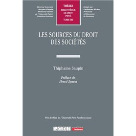 Les sources du droit des sociétés