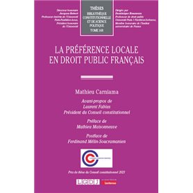 La préférence locale en droit public français