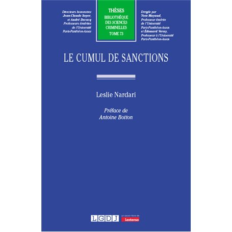 Le cumul de sanctions