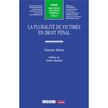 La pluralité de victimes en droit pénal