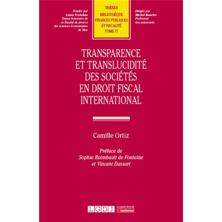 Transparence et translucidité des sociétés en droit fiscal international