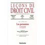 les personnes - la personnalité - les incapacités - 8ème édition