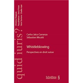 whistleblowing. perspectives en droit suisse