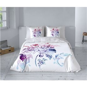 Parure de couette Hosteline Kobe Bleu Lit ½ persones 3 Pièces