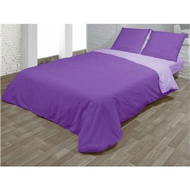 Parure de couette Hosteline VEGAS Mauve Lit 1 persone 2 Pièces