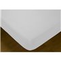 Drap housse Hosteline IRIS Blanc Lit ½ persones