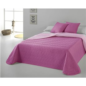 Couvre-lit Hosteline VEGAS Fuchsia Mauve Lit king size (3 Pièces)