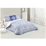 Parure de couette Hosteline AZAHAR Bleu Lit ½ persones 2 Pièces