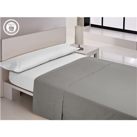 Drap Happy Home LISOS COTTON Gris Gran lit 2 persones