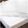 Drap housse Hosteline IRIS PREMIUM Blanc Lit 1 persone