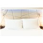 Taie d'oreiller Hosteline IRIS PREMIUM Blanc Lit king size Oxford 200 Fils 50 x 50 cm