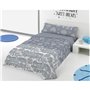 Housse de Couette Pierre Cardin GLOBOS Bleu 144 Fils 180 x 230 cm