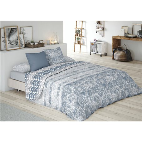 Housse de Couette Pierre Cardin ANGELICA Bleu 144 Fils