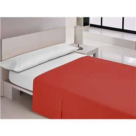 Drap Happy Home MIX COLORS Rouge Lit 1 persone