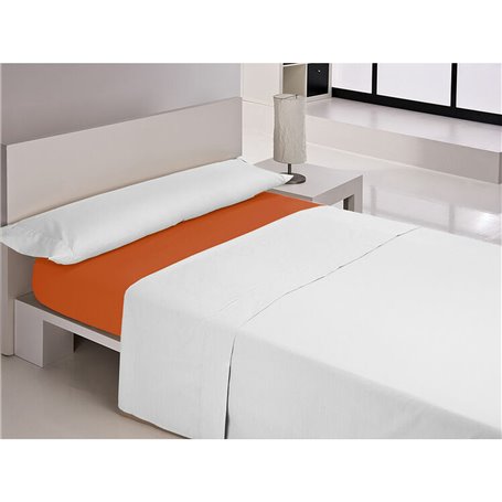 Drap housse Happy Home MIX COLORS Orange Gran lit 2 persones