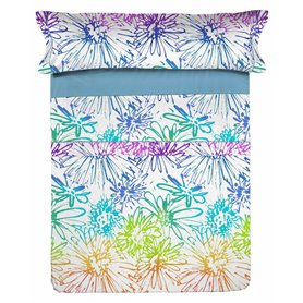 Jeu de draps Lois HIPPY Bleu Lit king size