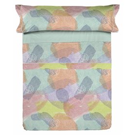 Jeu de draps Lois ANIBAL Bleu Gran lit 2 persones