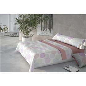 Jeu de draps Pierre Cardin CORALINA DORIS Rose Gran lit 2 persones