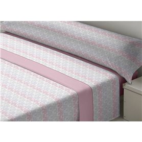 Jeu de draps D'Or SEDALINA KENT Rose Lit ½ persones