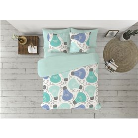 Parure de couette Pierre Cardin Ideas Multicouleur Blue marine Lit 1 persone 3 Pièces