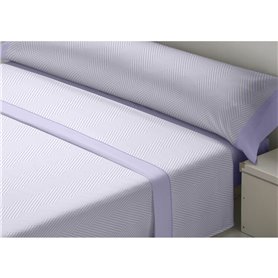 Jeu de draps D'Or VARTO Mauve Lit de 120 Franela