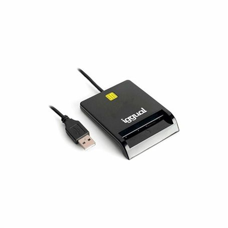 iggual IGG316740 lecteur de carte magnétique Noir USB