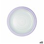 Assiette plate Quid Kaleido Vert Violet Céramique 27 cm (12 Unités)